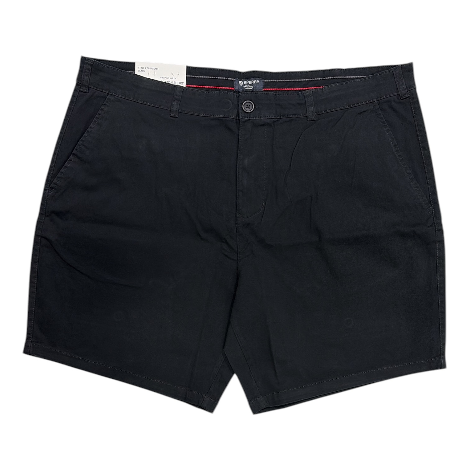 Sperry Men's Regular Fit Flex Cotton Vintage Washed Flat-Front Shorts