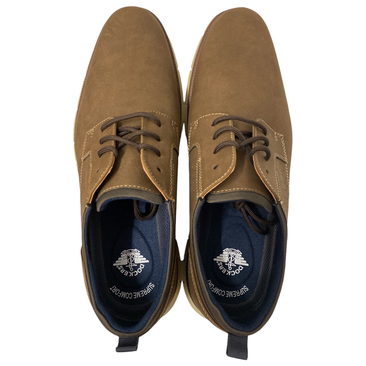 Dockers Men's Fontera 24 Lace Up Casual Dress Shoe with Padded Tongue & Heel Cup - Picture 18 of 19