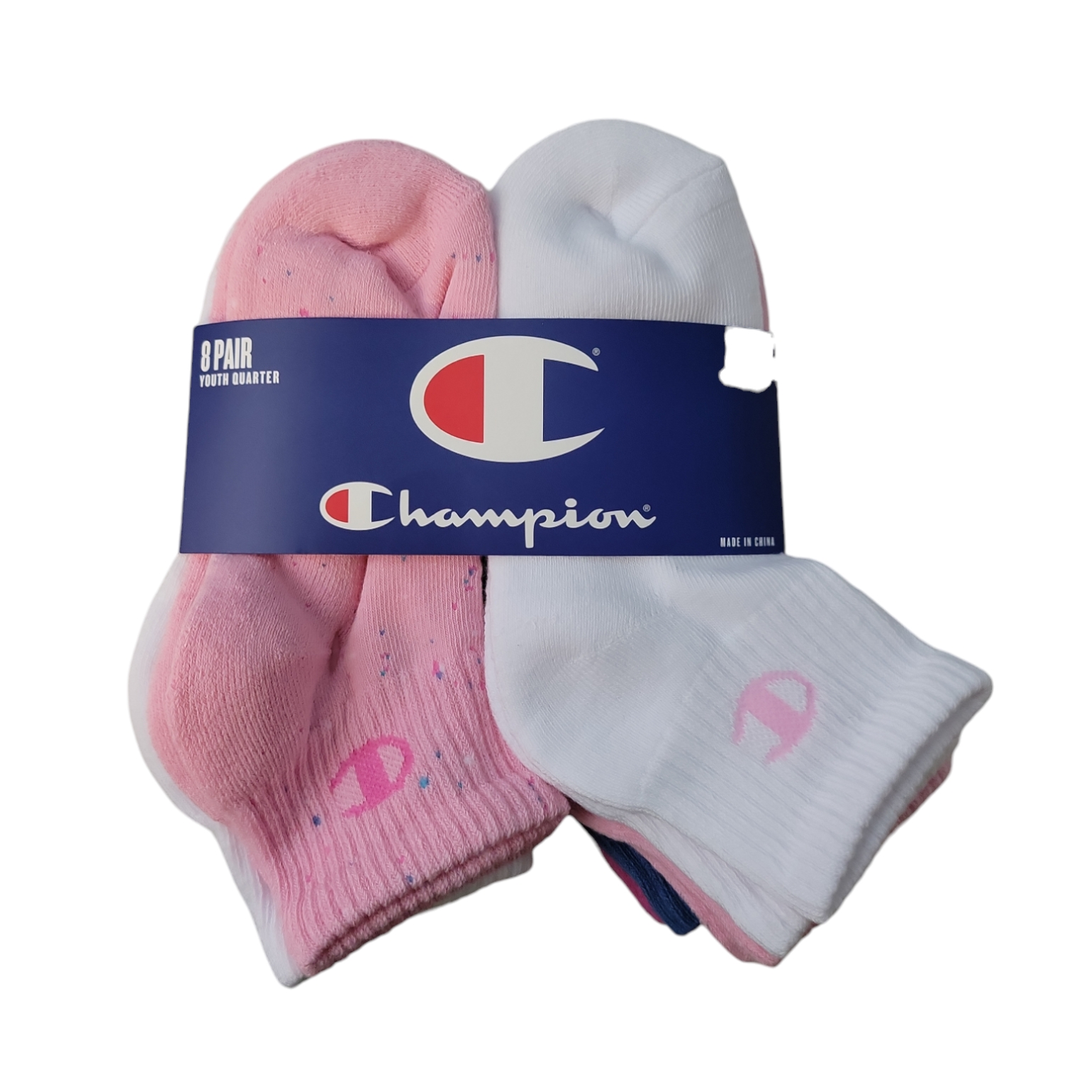 Champion Kids Breathable Moisture Wicking 8-Pack Quarter Sock - Picture 4 of 6