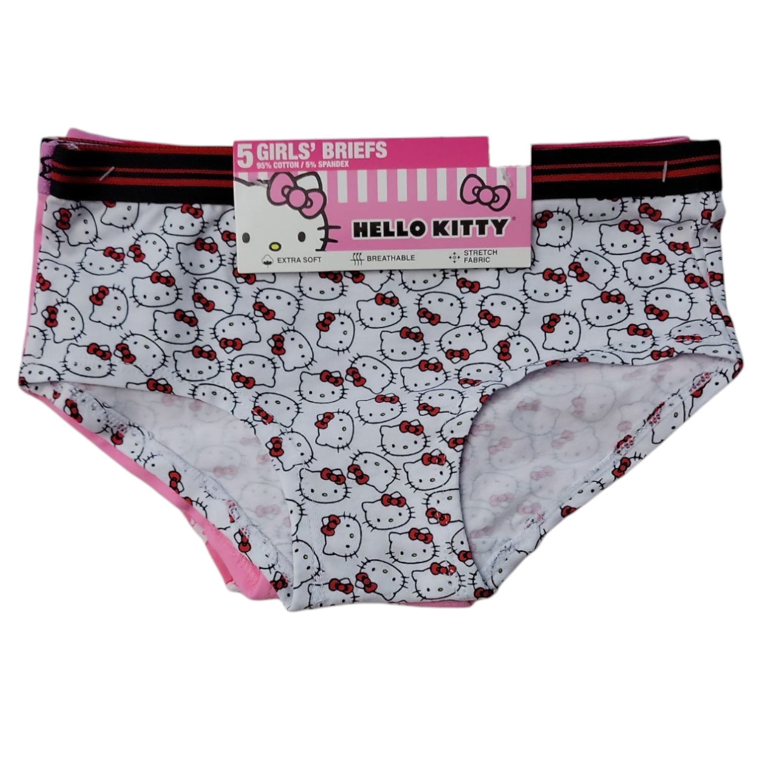 Character Girls Stretch Mid-Rise Easy Care Soft Breathable 5-Pack Brief - Picture 10 of 17
