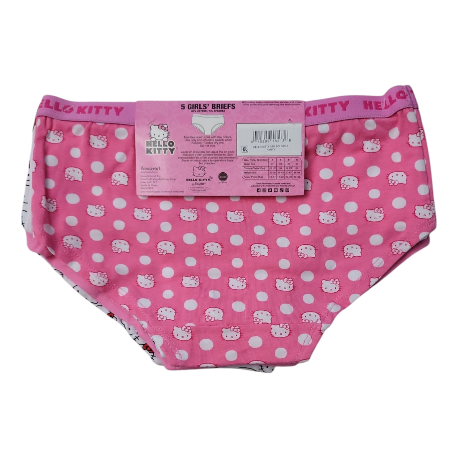 Character Girls Stretch Mid-Rise Easy Care Soft Breathable 5-Pack Brief - Picture 11 of 17