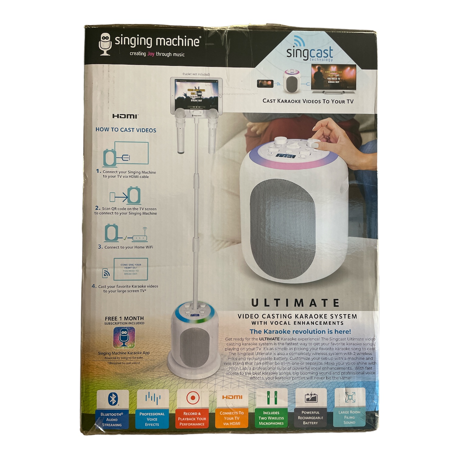 Singing Machine Singcast Technology Ultimate Video Casting Karaoke Maschine - Bild 2 von 2