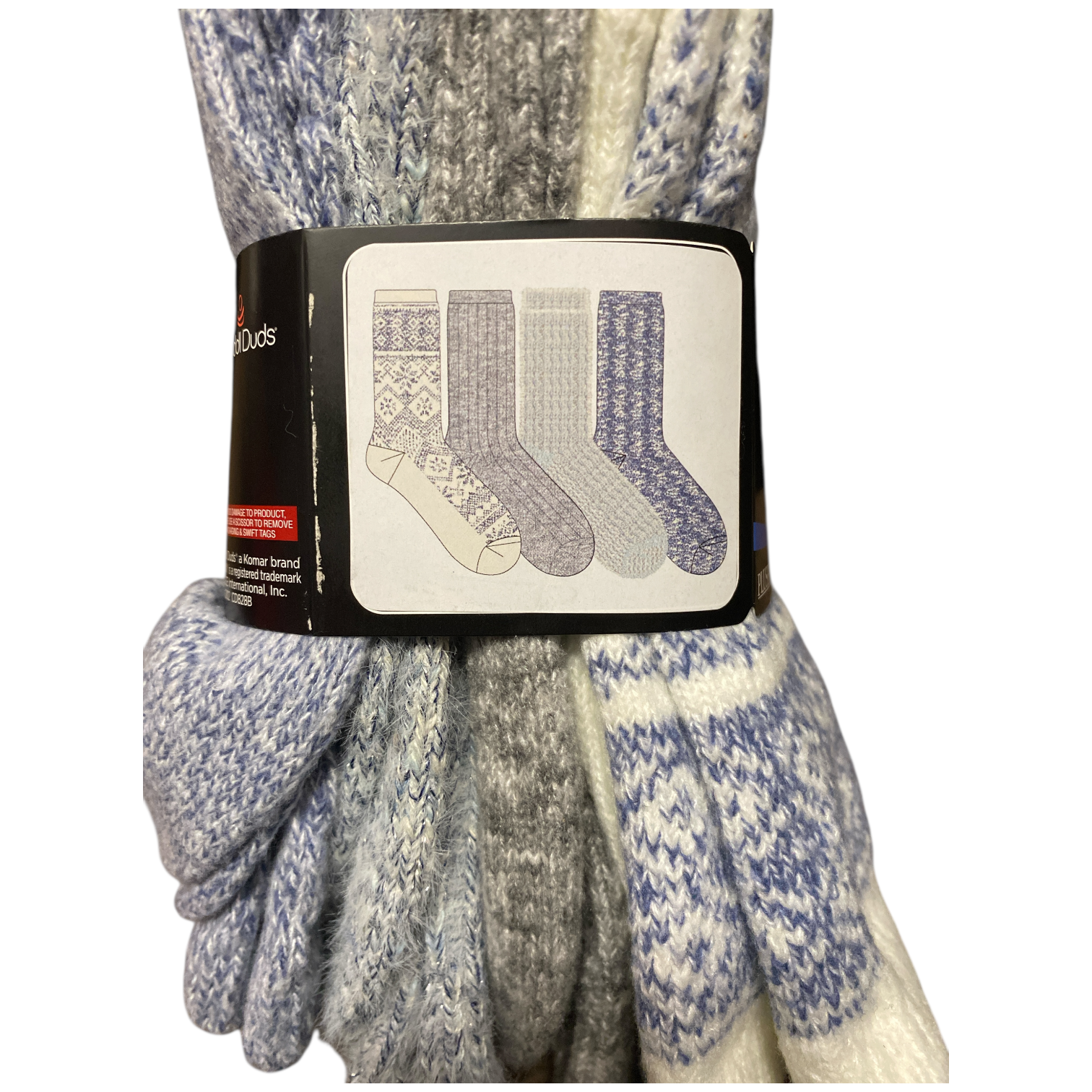 Cuddl Duds Women's Plushfill Super Soft Comfort Boot Socks, 4 Pair - Picture 6 of 8