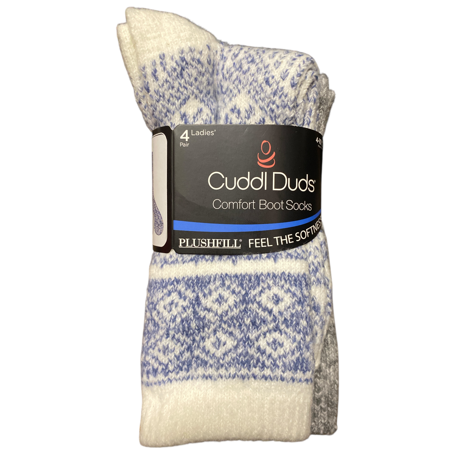 Cuddl Duds Women's Plushfill Super Soft Comfort Boot Socks, 4 Pair - Picture 5 of 8