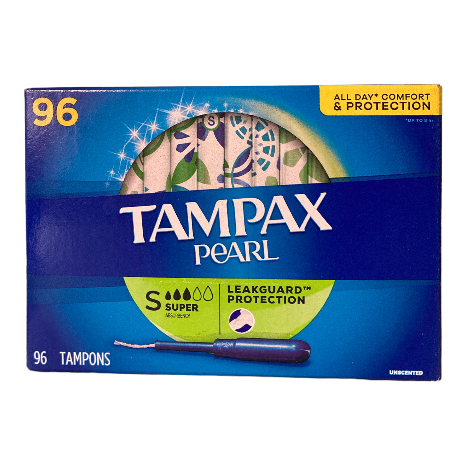 Защита от протечек Tampax Pearl Super Absorbency, 96 Карат