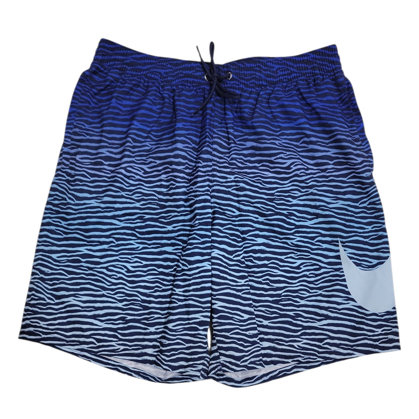 Nike Uomo Large Swoosh Graphic 9" Elastico Vita Coulisse Nuoto Corto - Foto 3 di 4