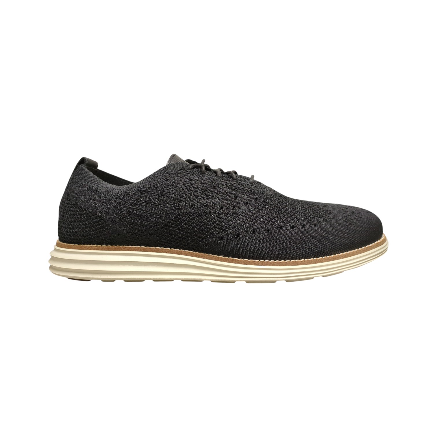Cole Haan Original Grand Shoes Men\'s 8.5 Black Knit Wingtip Stitchlite C27959 Cole Haan Men main image 3