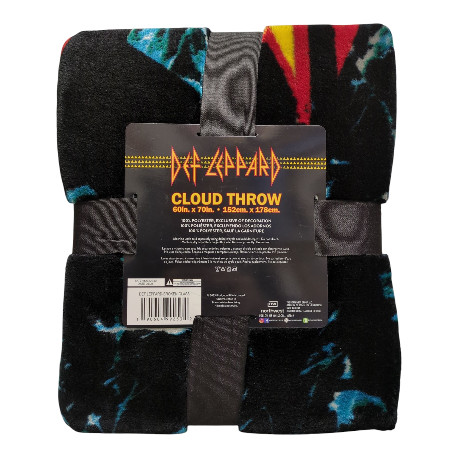 Coperta classica Rock Band di lusso in pile nuvola, 60"x70" - Foto 5 di 9