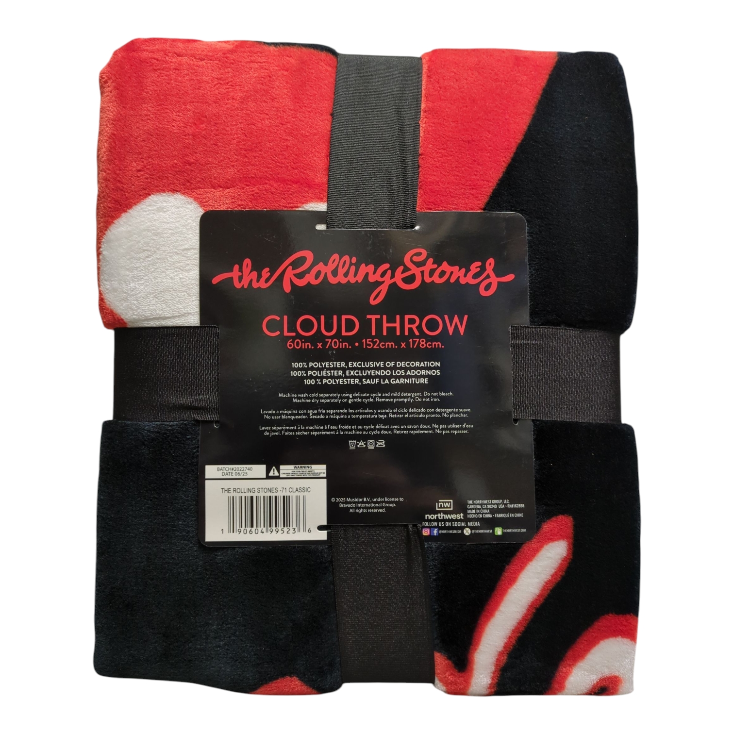 Coperta classica Rock Band di lusso in pile nuvola, 60"x70" - Foto 9 di 9