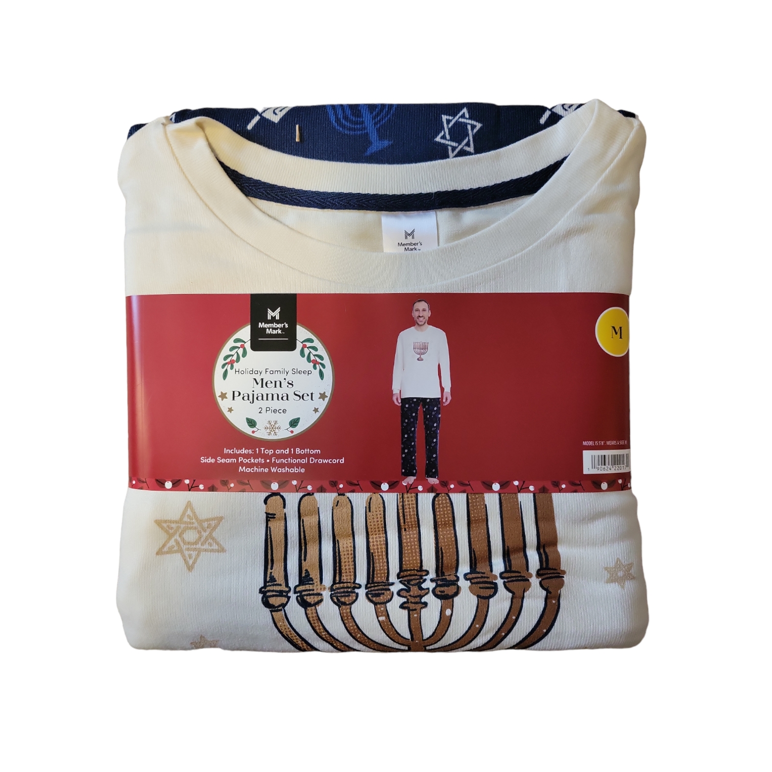 Участники отмечают Мужской праздничный семейный пижамный комплект для сна с длинными рукавами и брюками 3590₽