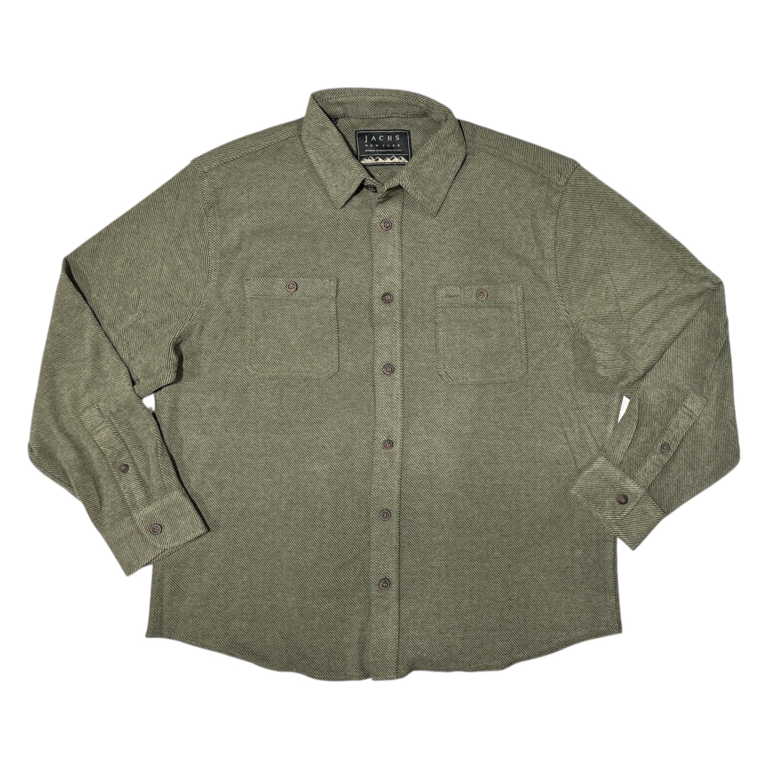 Jachs NY Men's Relaxed Fit Soft Touch Knit Long Sleeve Shirt