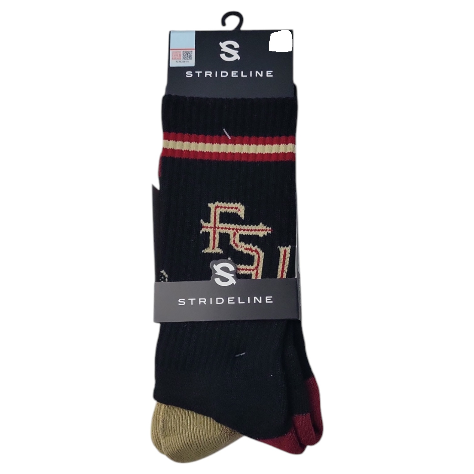 NCAA Adult 2-Pack Moisture Wicking Contour Fit Crew Socks