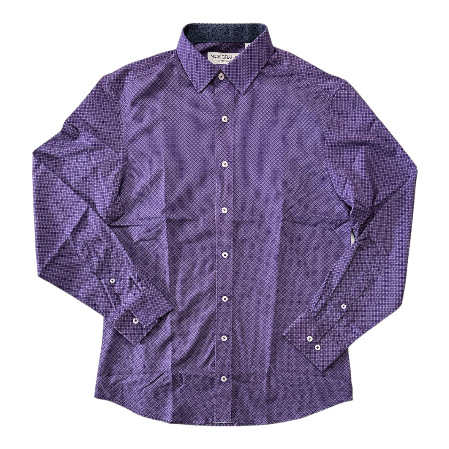 Мужская рубашка современного покроя из эластичной ткани Nick Graham Mens Everywhere