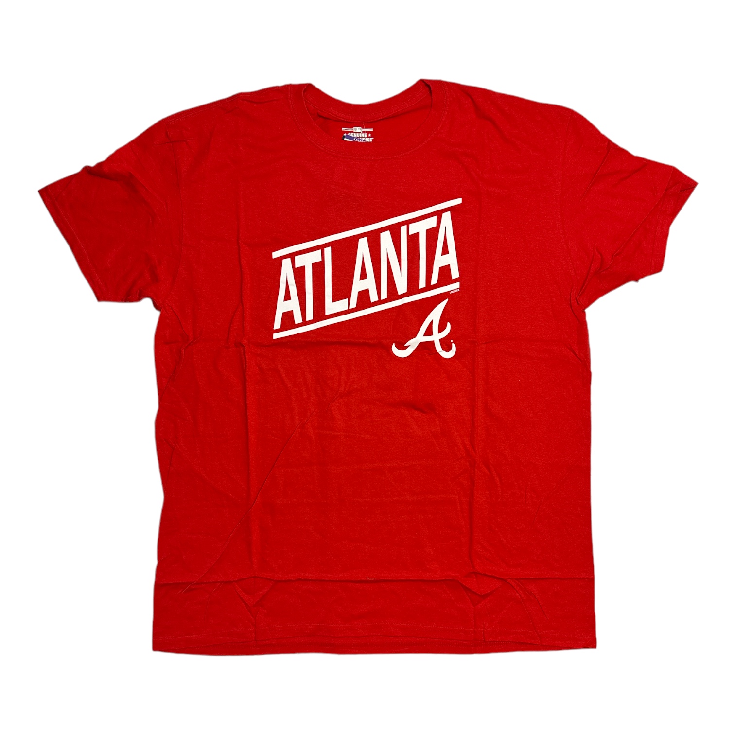 Мужская футболка с круглым вырезом и коротким рукавом с графическим принтом MLB из натуральной кожи