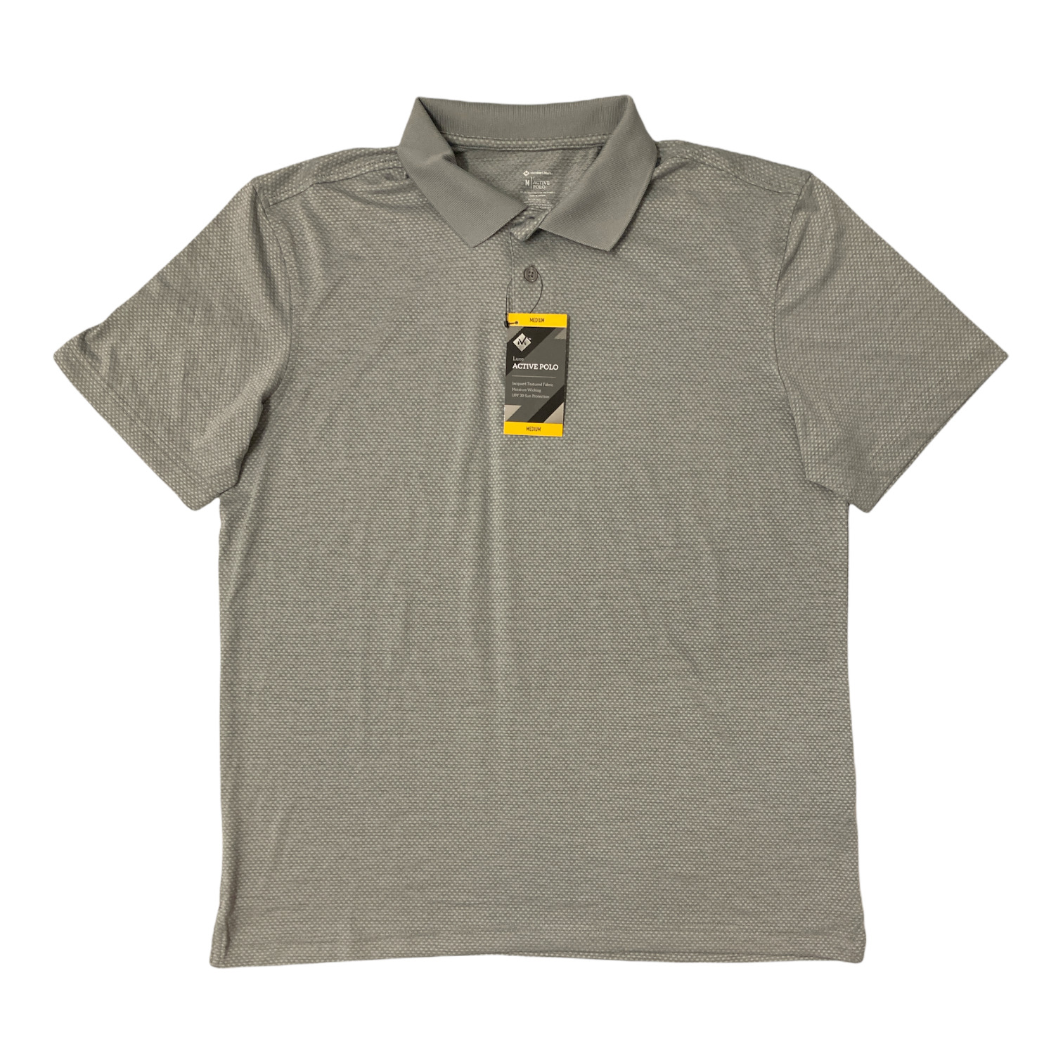 Участники отмечают мужское роскошное жаккардовое поло с активной текстурой Members Mark 2790₽