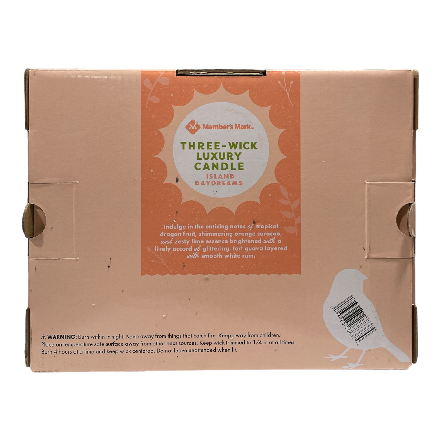 Member's Mark Candela profumata di lusso a tre stoppini in contenitore di vetro, 28 oz - Foto 3 di 7