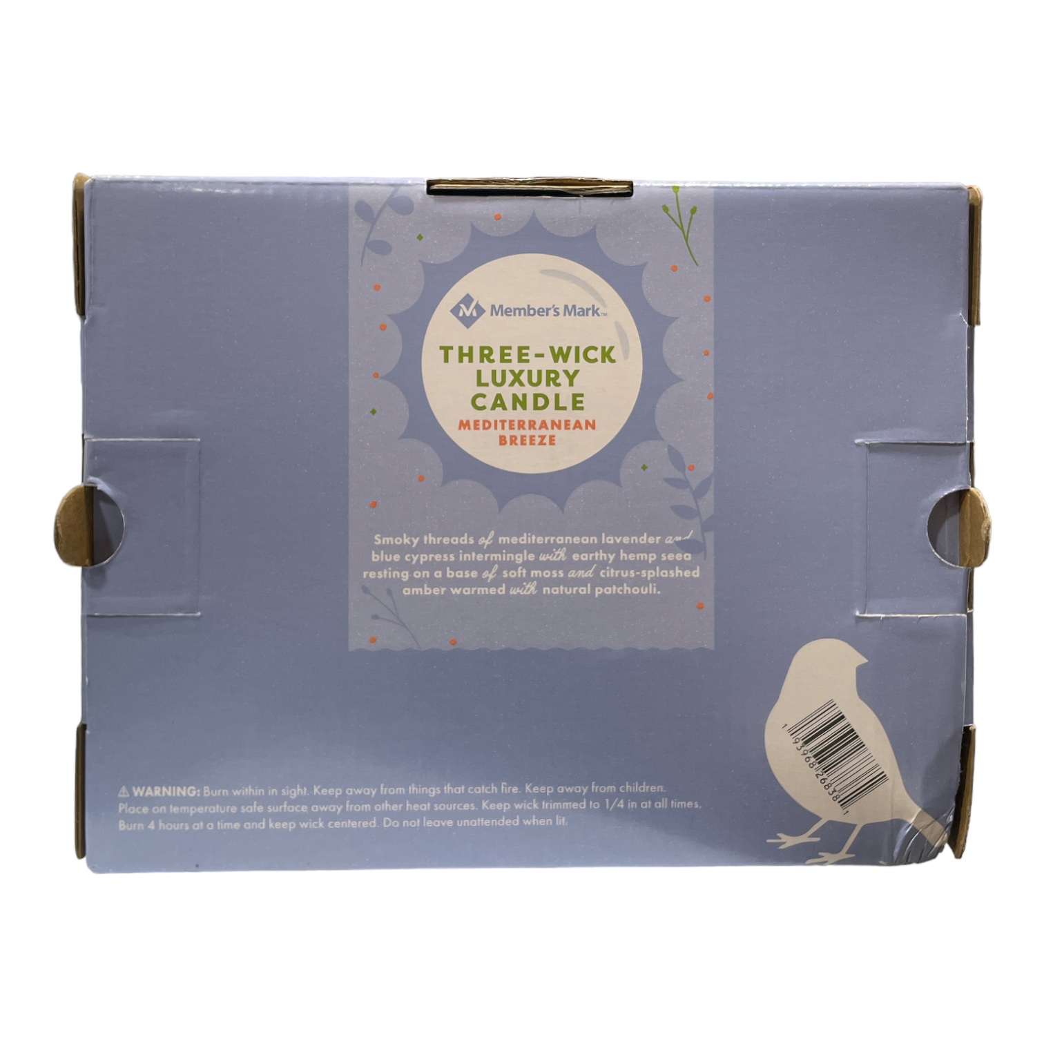 Member's Mark Candela profumata di lusso a tre stoppini in contenitore di vetro, 28 oz - Foto 5 di 7