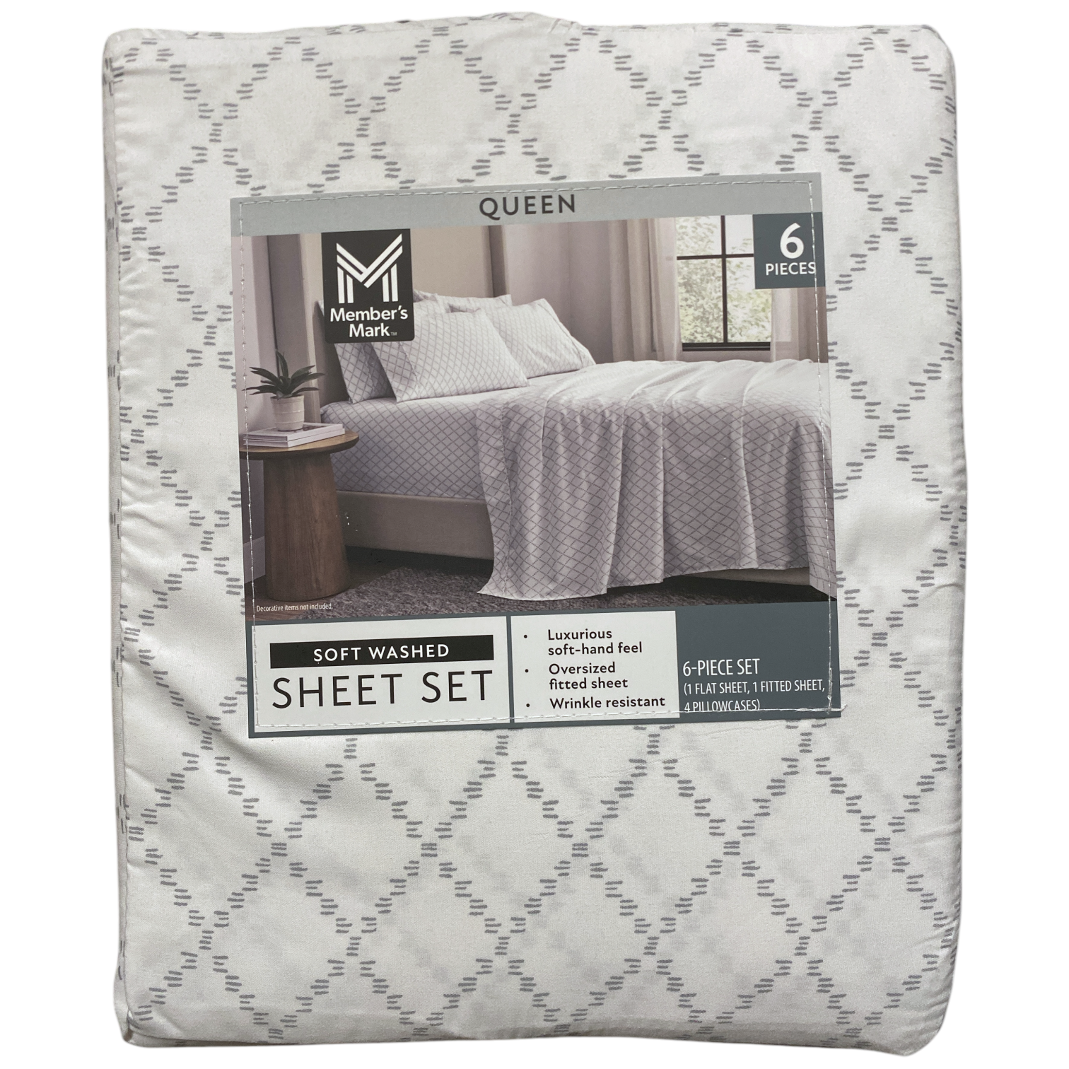 Member's Mark Soft Washed Recycled Microfiber 6-Piece Sheet Set, Queen - Picture 3 of 6