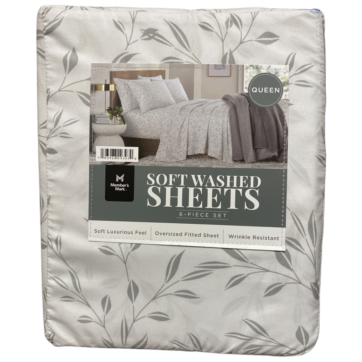 Member's Mark Soft Washed Recycled Microfiber 6-Piece Sheet Set, Queen - Picture 6 of 6