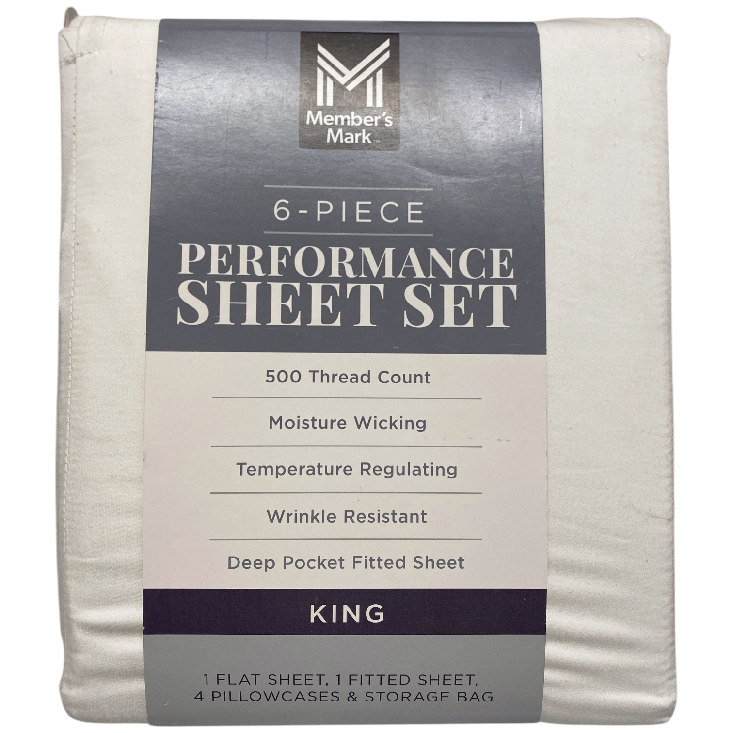 Member's Mark 6 Piece Performance Sheet Set, King
