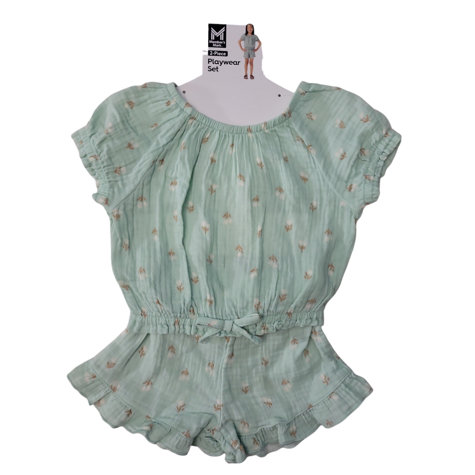 Member's Mark Toddler Girls 2 Piece Super Soft Comfortable Playwear Set - Picture 8 of 9