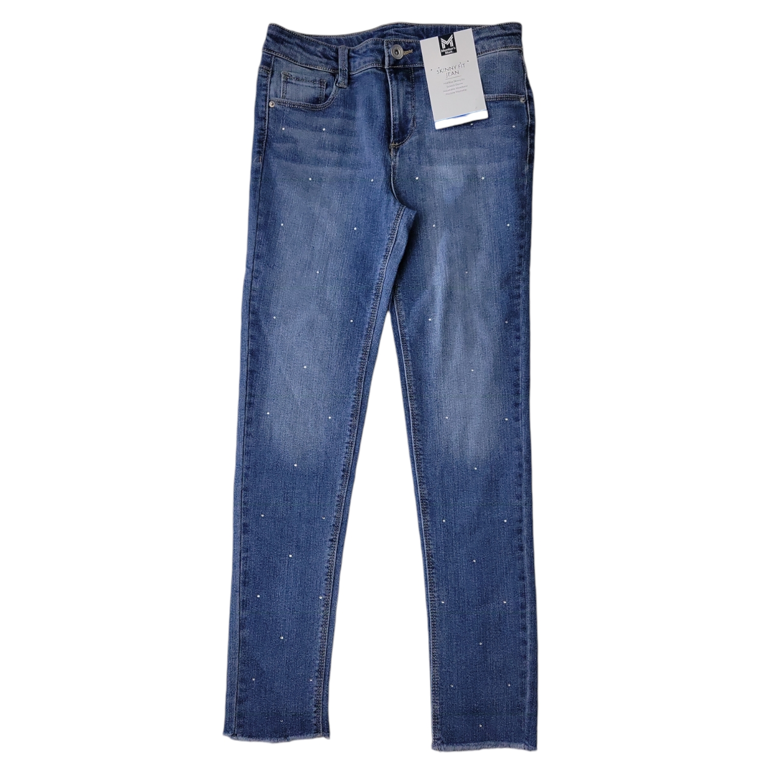 Member's Mark Girls Soft Stretch Skinny Fit Adjustable Waistband 5 Pockets Jeans - Picture 7 of 8
