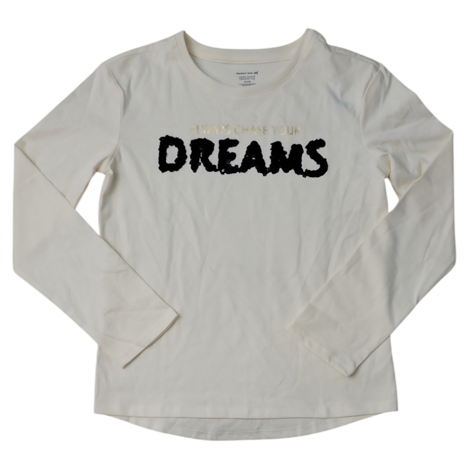 Member's Mark Round Neck Comfort Easy Care Long Sleeve Graphic Tee - Picture 8 of 12