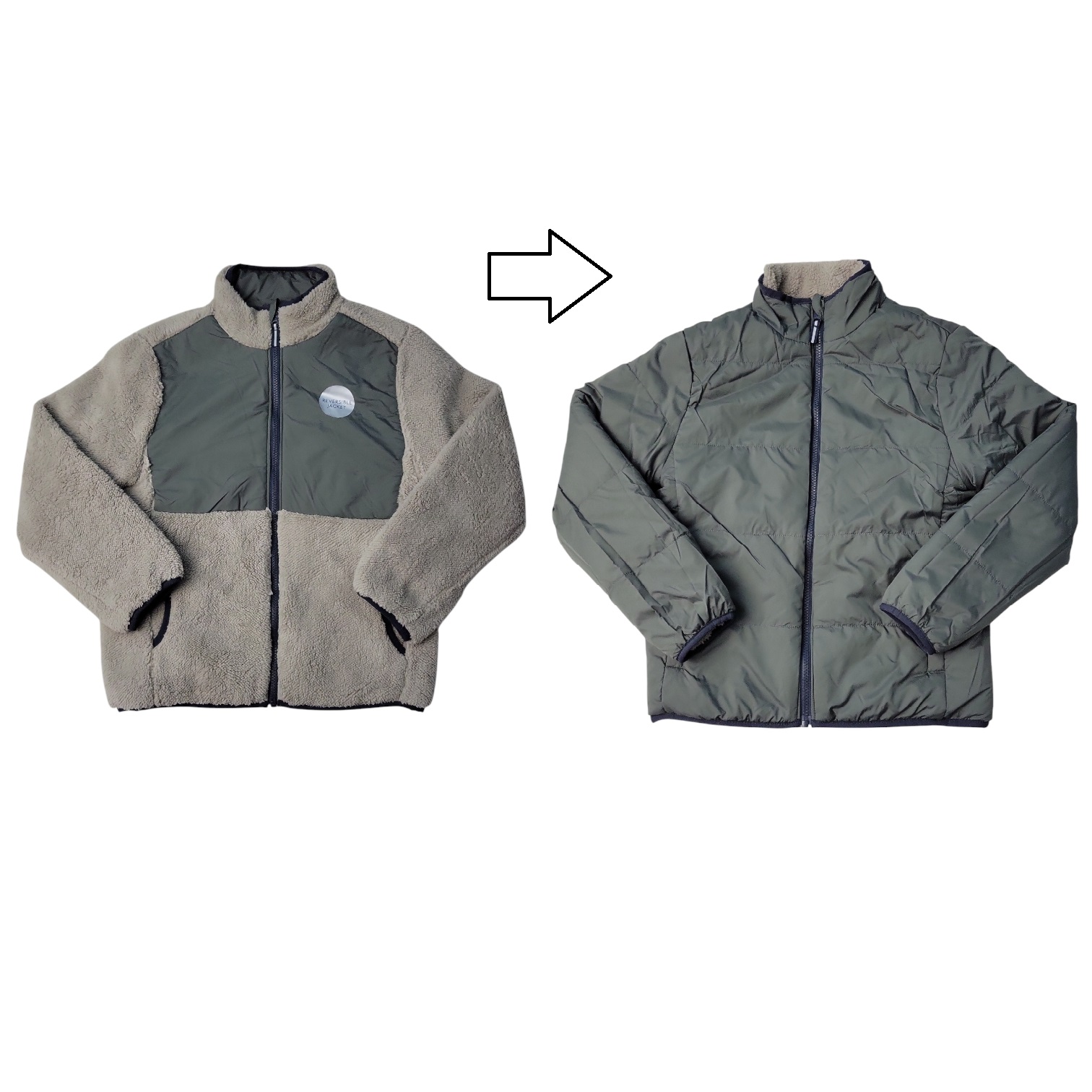 Двусторонняя флисовая куртка Members Mark для мальчиков на молнии 4390₽