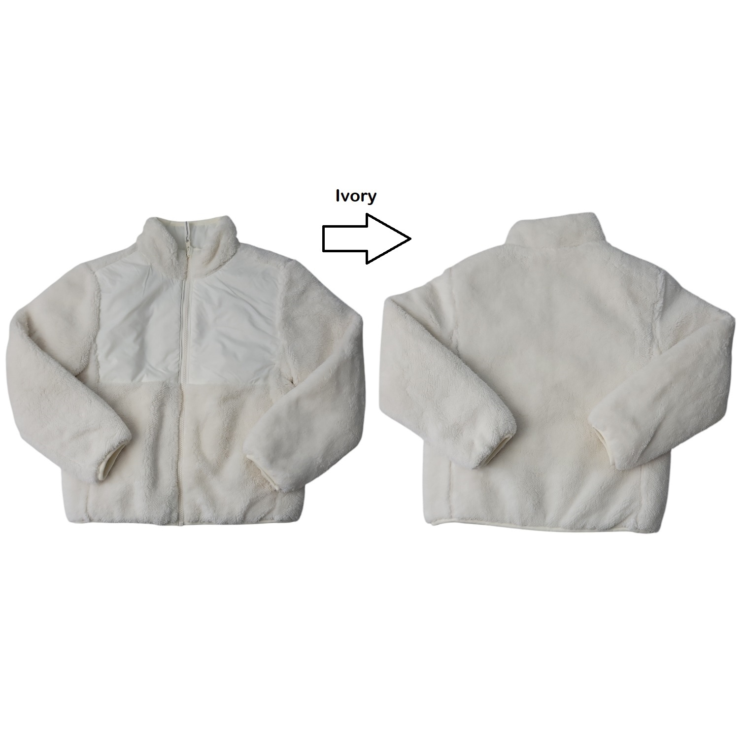 Member's Mark Girl's Full-Zip Reversible Fleece Jacket - Picture 5 of 7