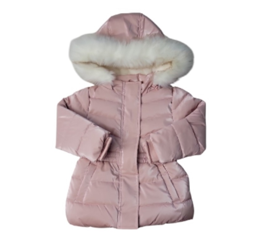 Member's Mark Toddler & Girls Removable Faux Fur Trim Hood Puffer Jacket - Picture 7 of 8