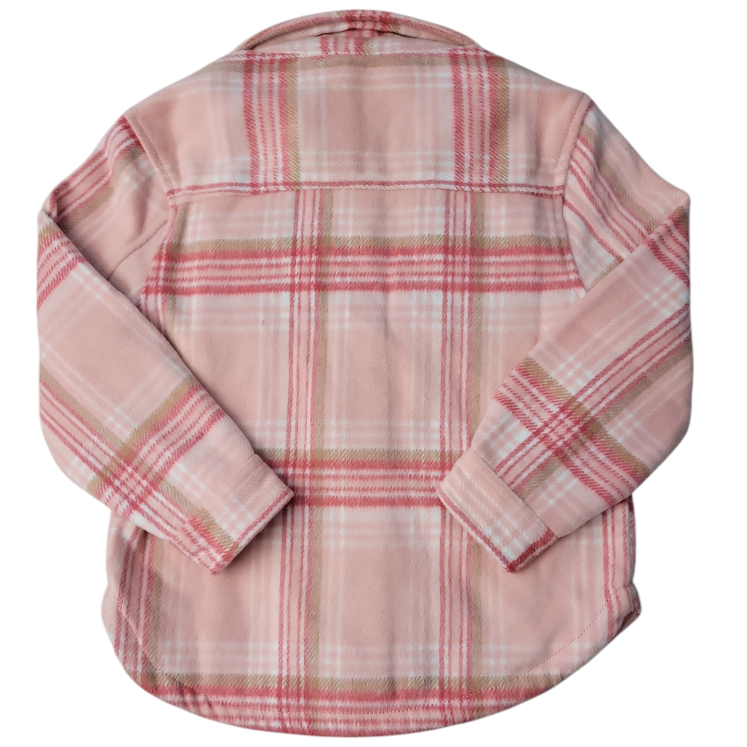 Member's Mark Girl's Button Closure Fleece Sherpa Lined Shacket - Picture 7 of 9