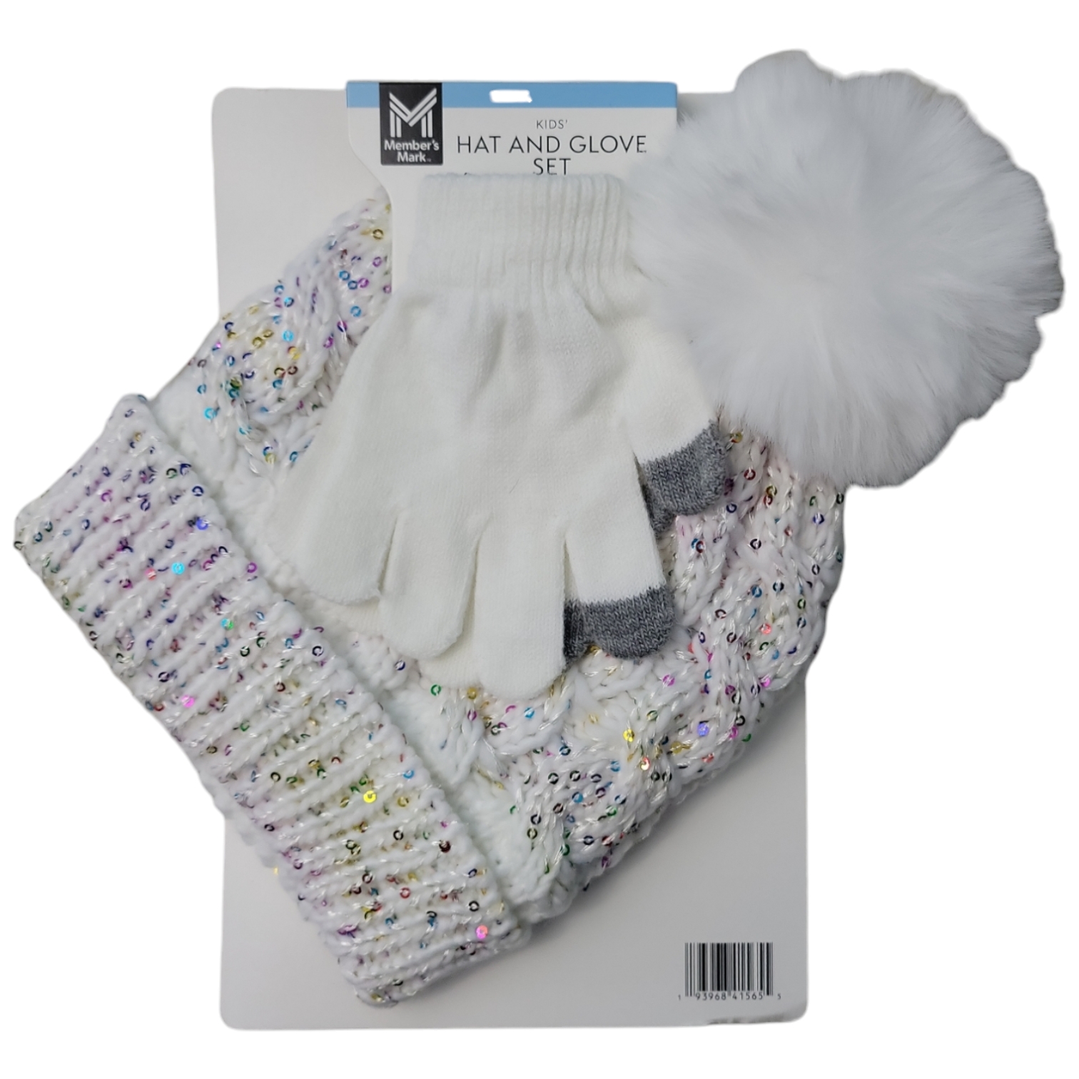 Member's Mark Kids Warm & Cozy Knit Hat and Glove Set - Picture 8 of 9