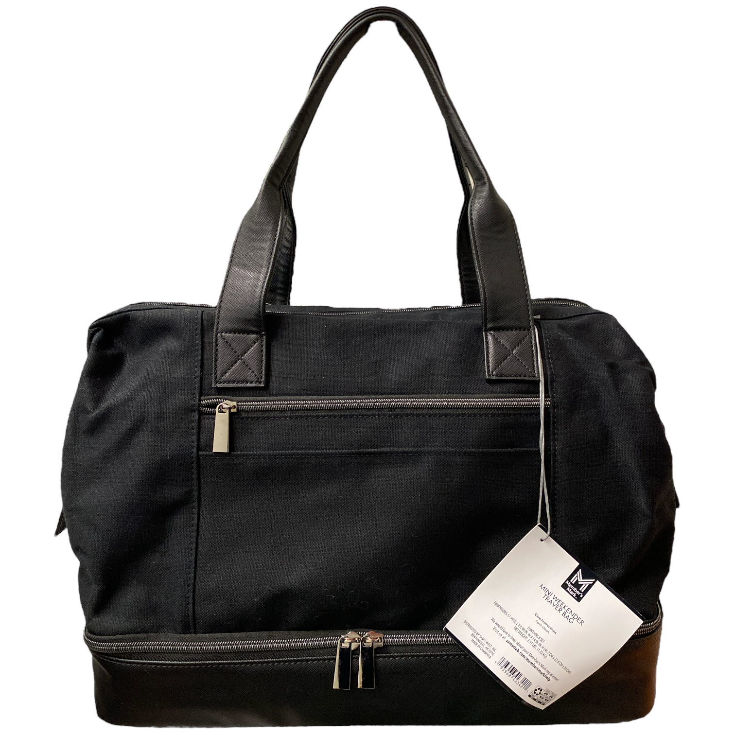 Member’s Mark Mini Canvas Weekender Travel Bag with Removable Shoulder Strap