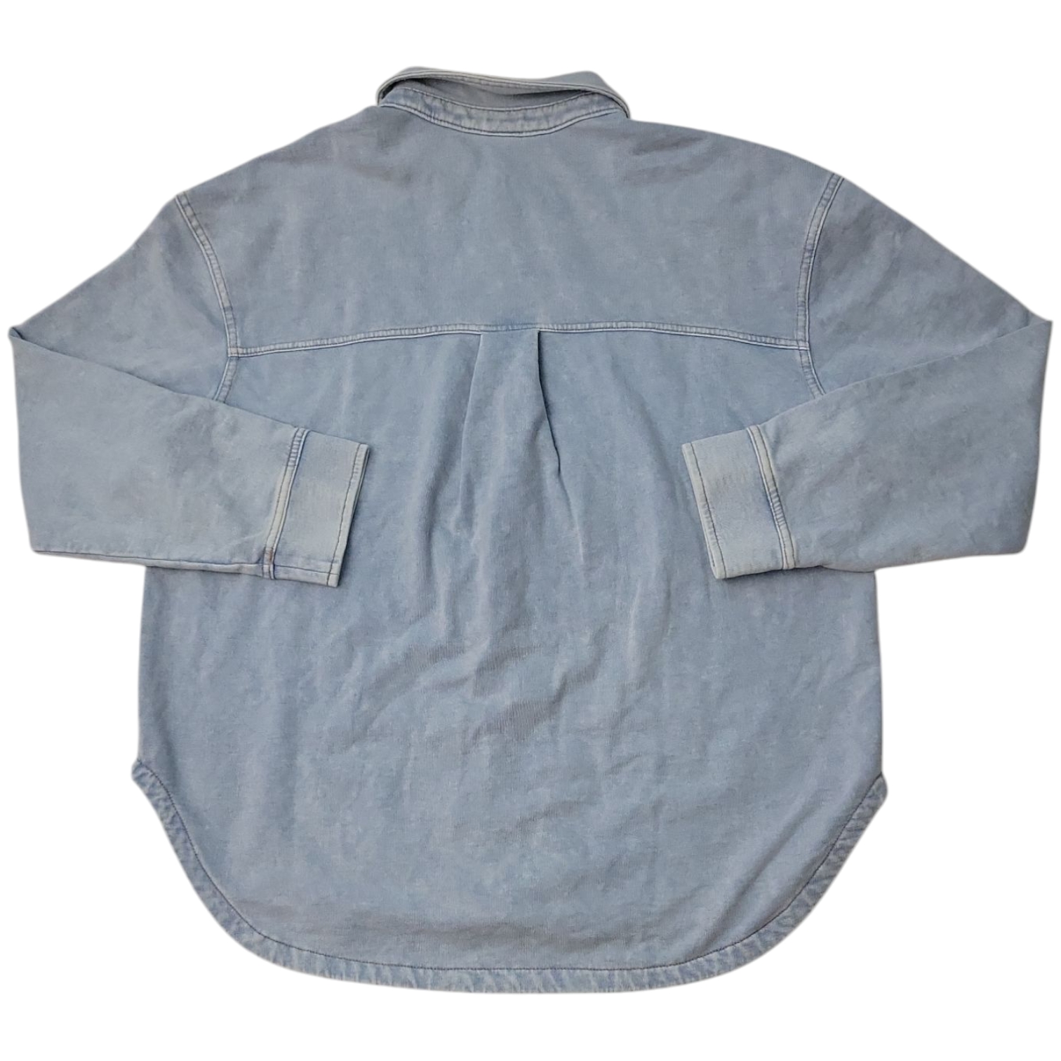 Member's Mark Women's Relaxed Fit Knit Denim Shirt - Picture 8 of 8