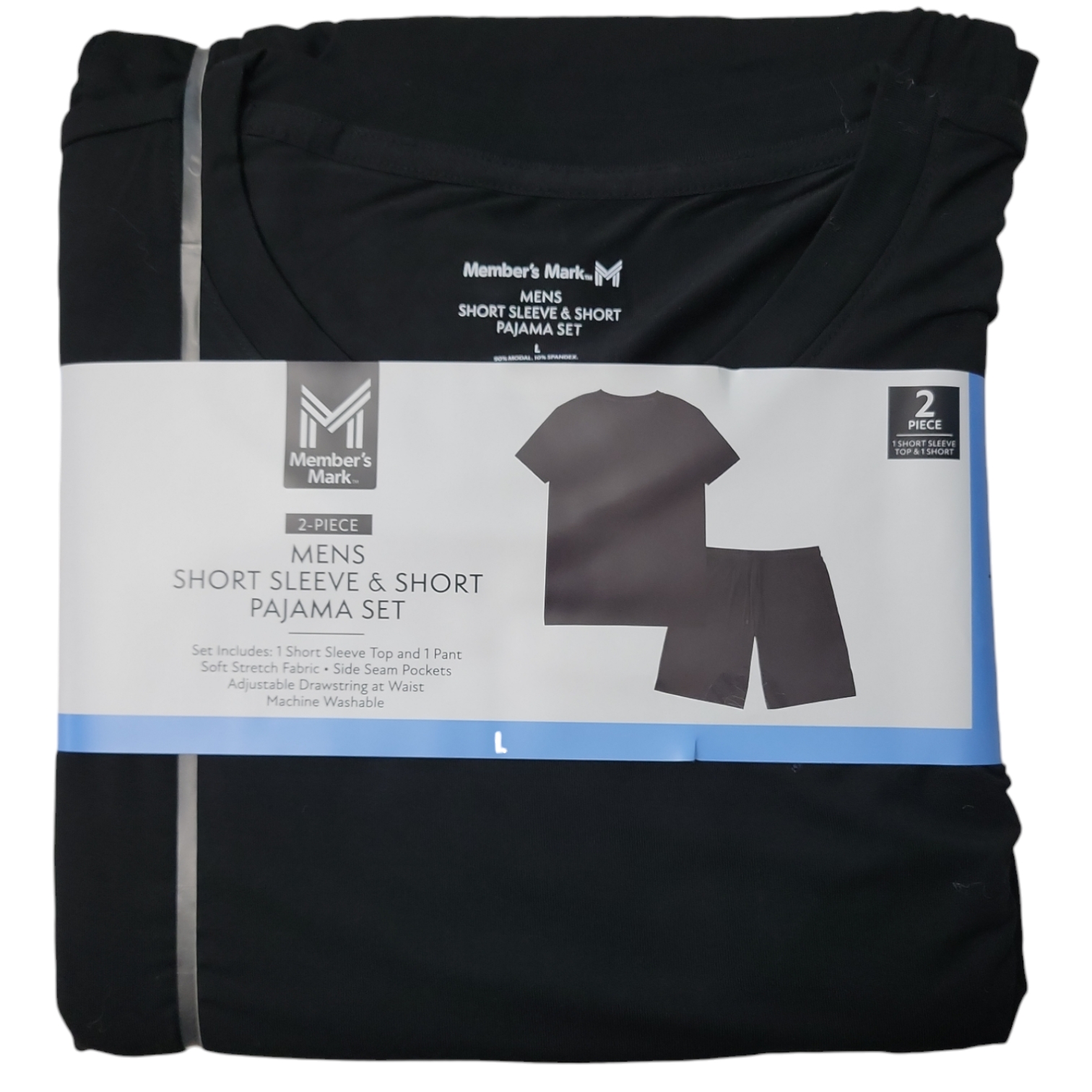 Мужской пижамный комплект Members Mark из 2 частей с коротким рукавом 3490₽