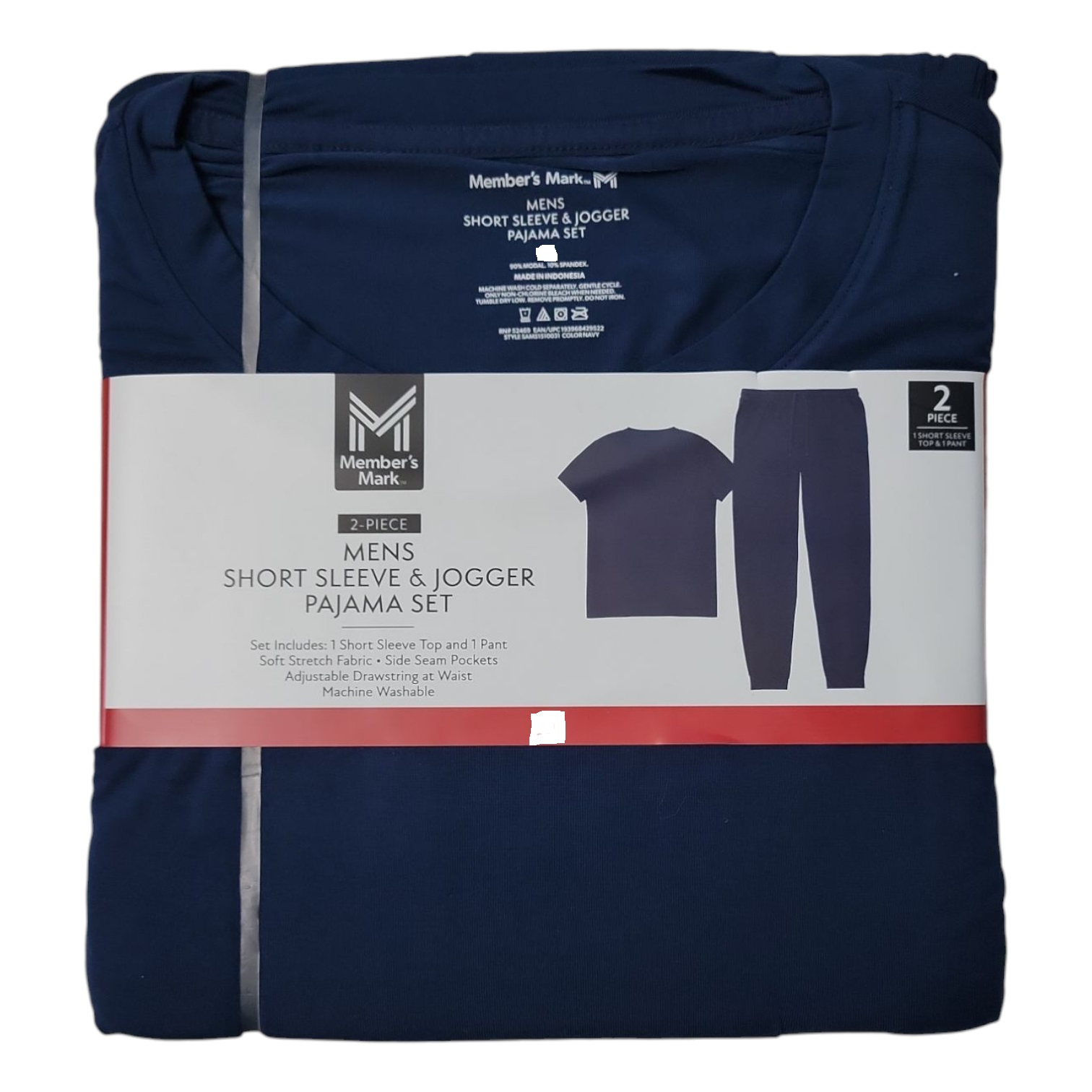 Мужской пижамный комплект Members Mark для бега трусцой из 2 предметов Super Soft Jogger 3790₽