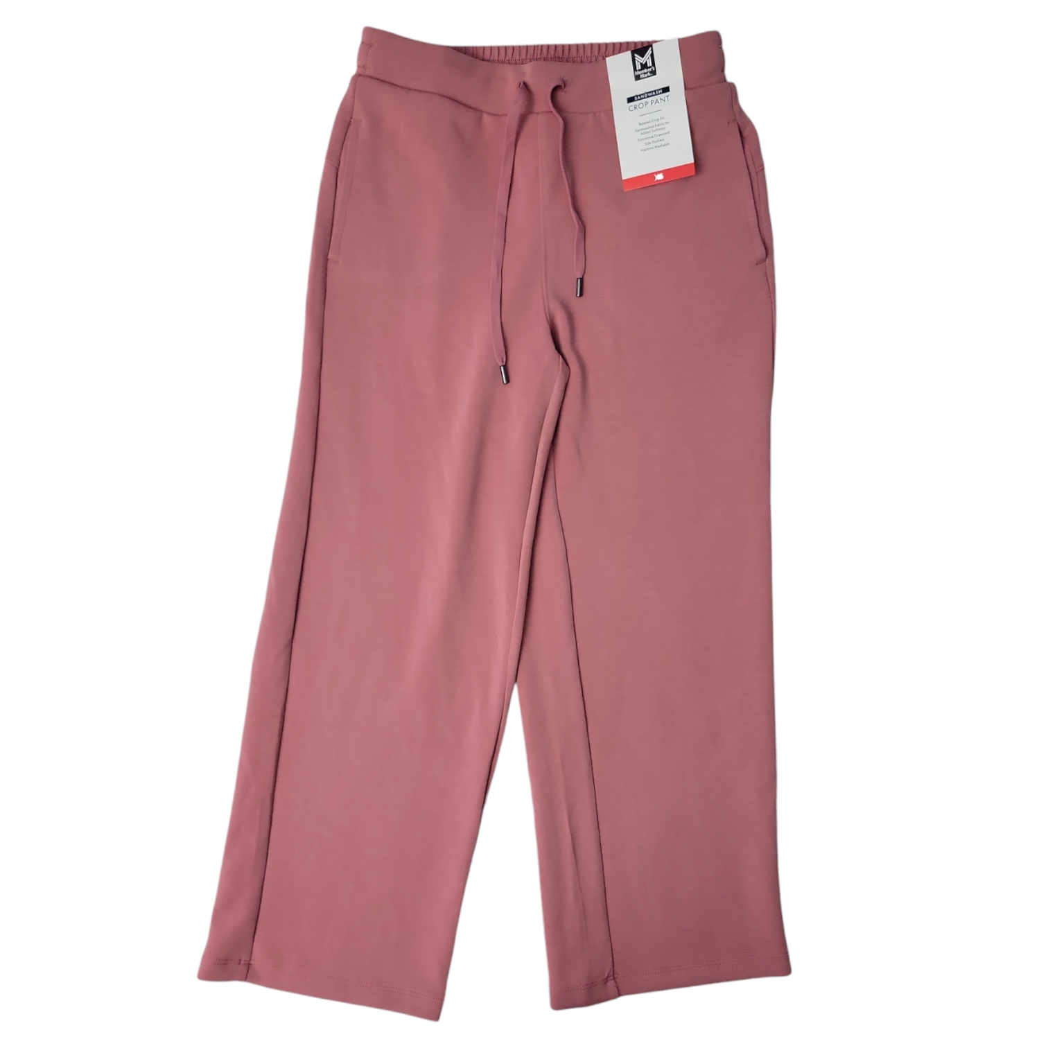 Member's Mark Women's Soft Sandwash Wide Leg Crop Pant - Picture 9 of 9