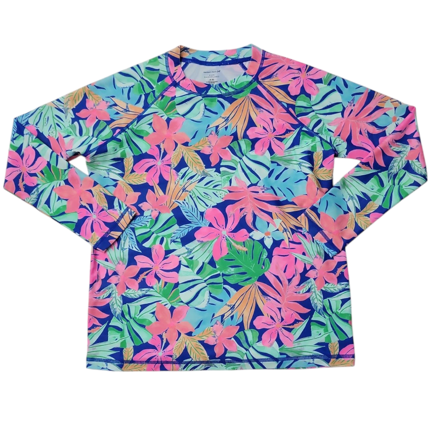 Member's Mark Girls UPF 50+ Long Sleeve Stretch Rashguard - Picture 3 of 7