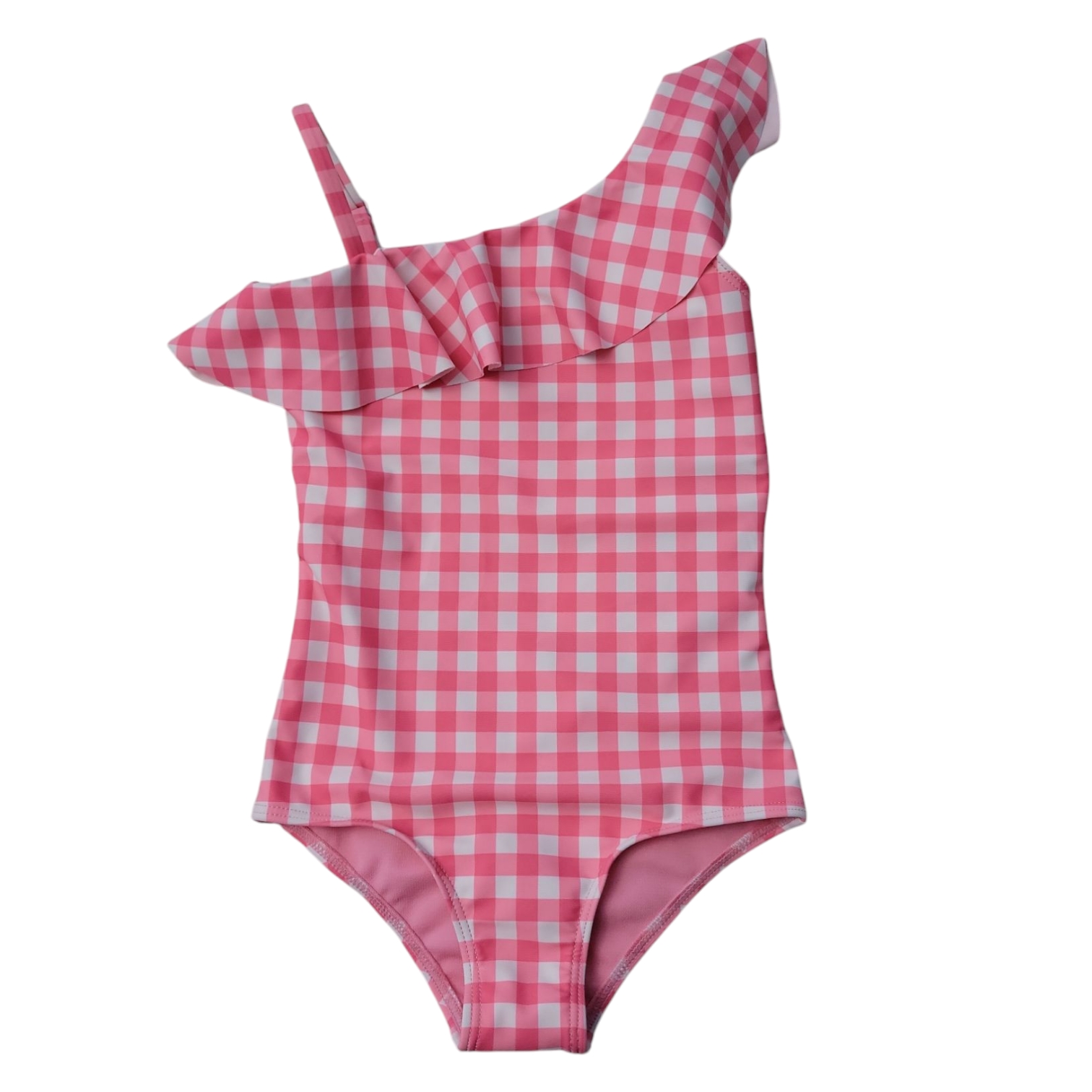 Member's Mark Girls Asymmetric Lined One-Piece Swimsuit - Picture 3 of 7