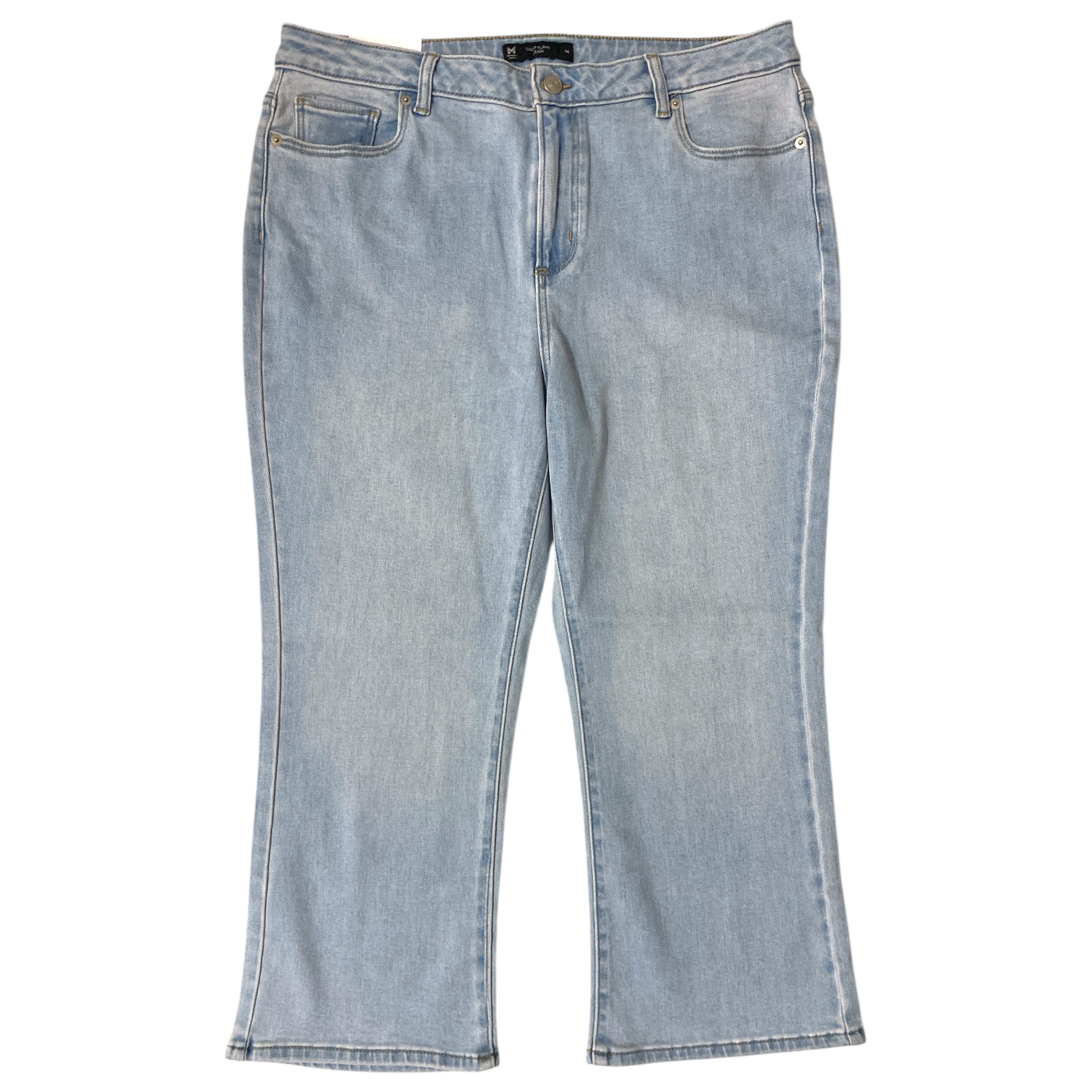 Member's Mark Women's High Rise Crop Flare Stretch Jeans