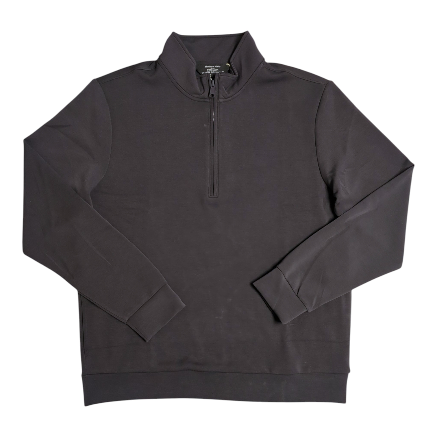 Member's Mark Men's Soft Sandwash Quarter Zip Mock Neck Pullover