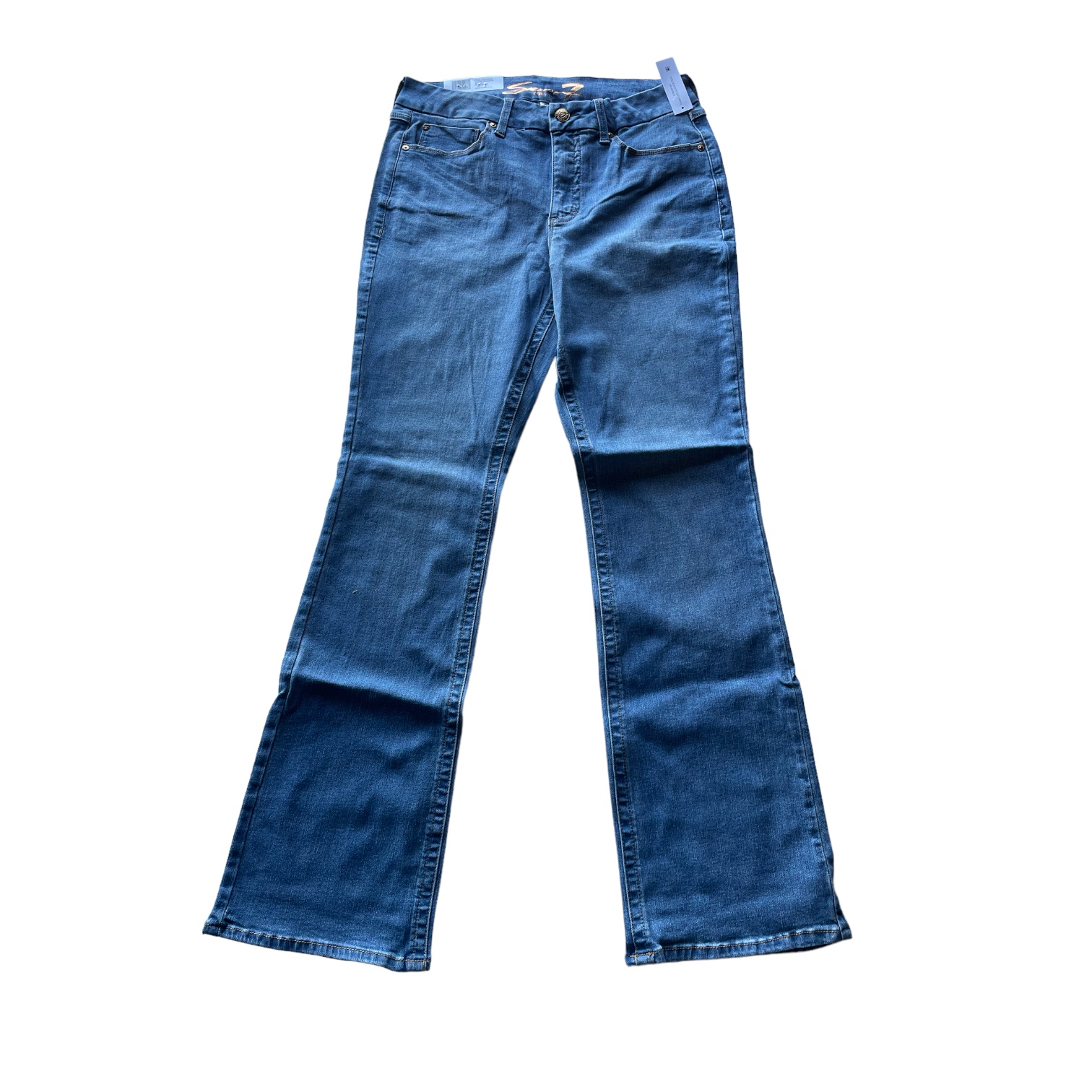 Seven7 Women's High Rise Tummyless Slim Boot Leg Jeans