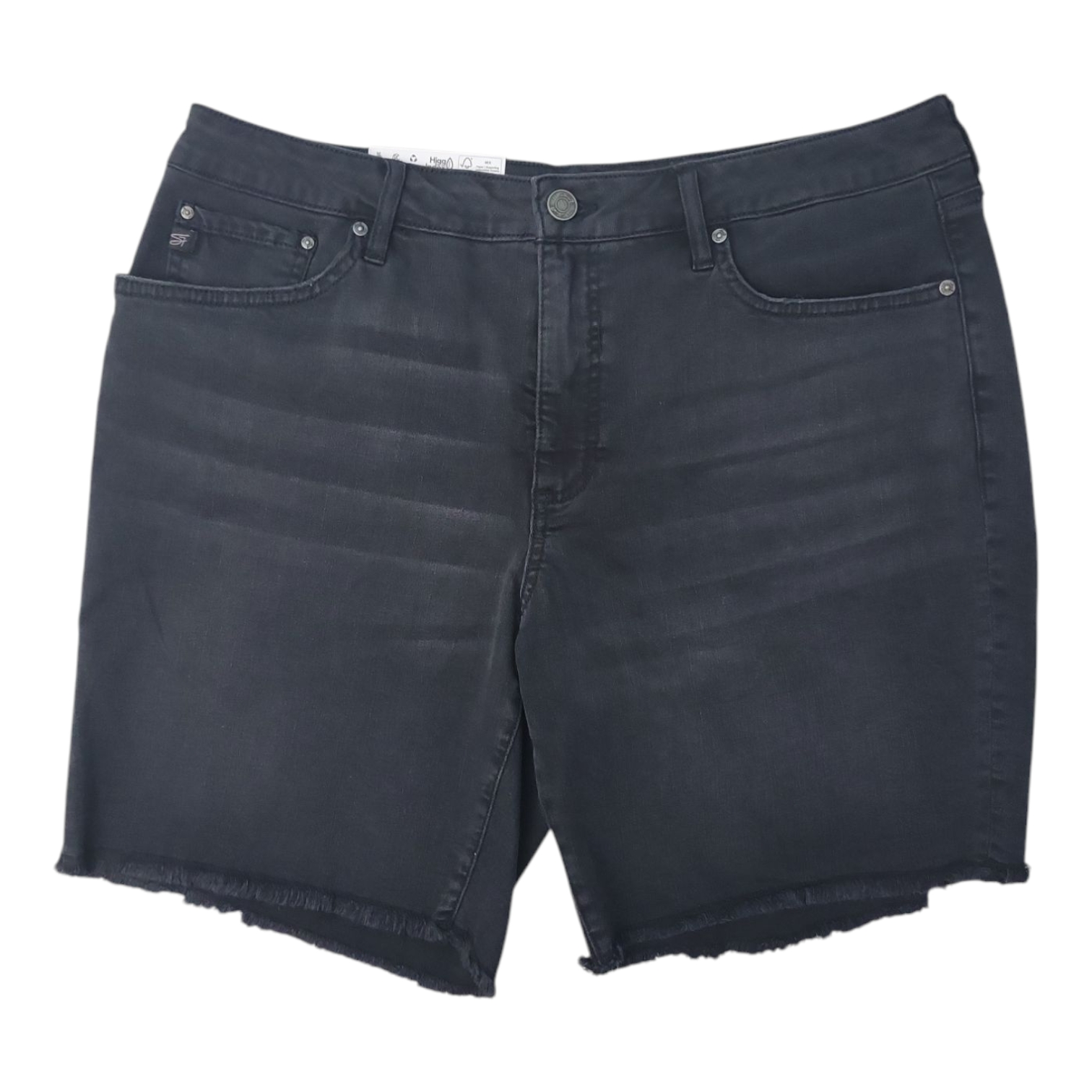 Seven7 Women's Bermuda Mid Rise Stretch Denim Short - Picture 7 of 8
