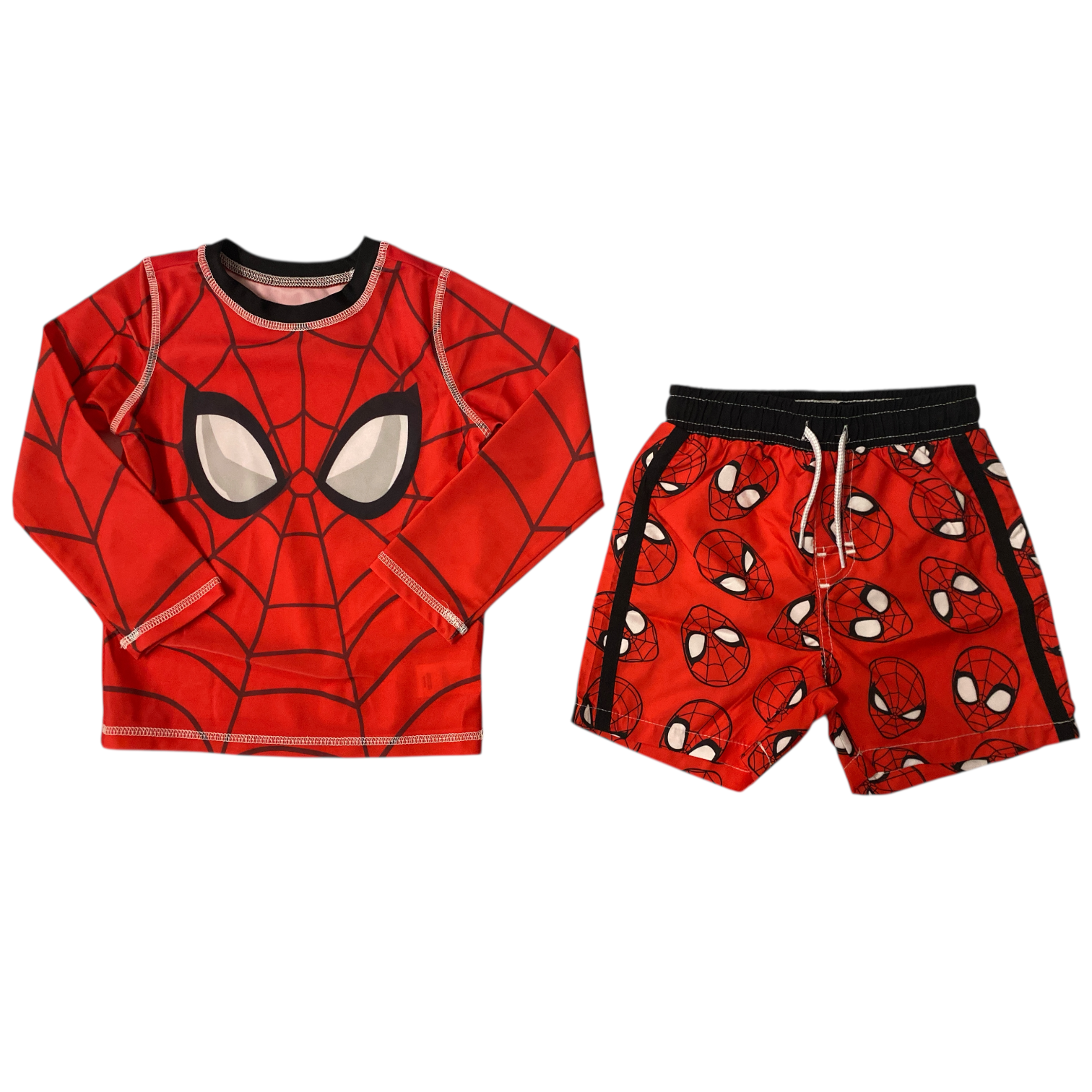 Character Toddler Boys 2-Piece Rashguard and Swim Trunk Set - Picture 8 of 9