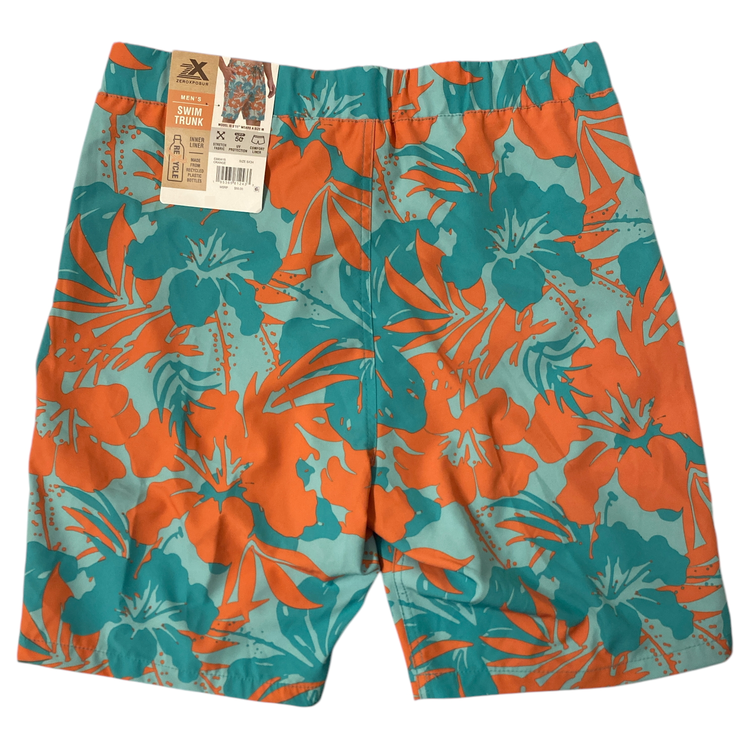 ZeroXposur Men's UPF 50+ Sun Protection Swim Trunk - Picture 15 of 16