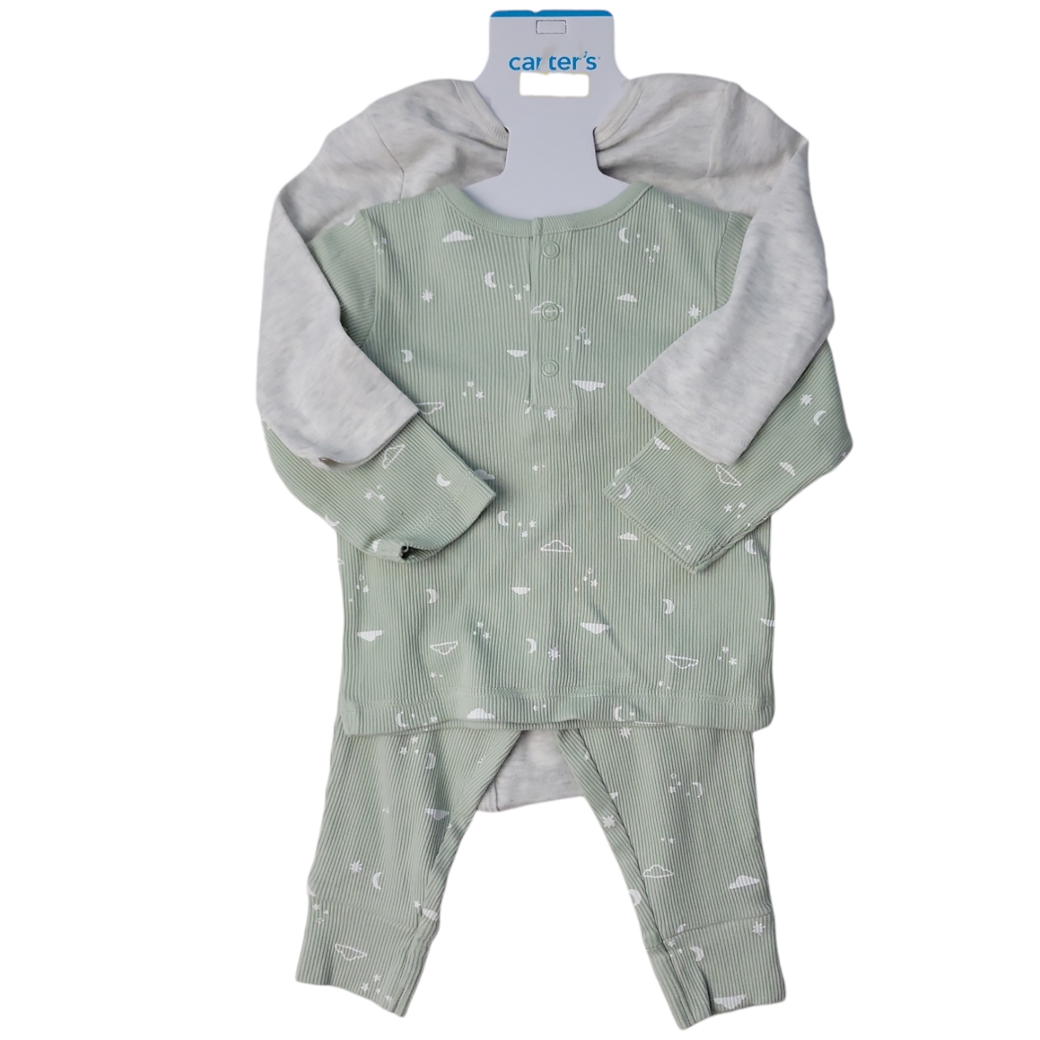 Carter's Girls 3-Piece Long Sleeve Bodysuit Pant Set - Picture 7 of 12