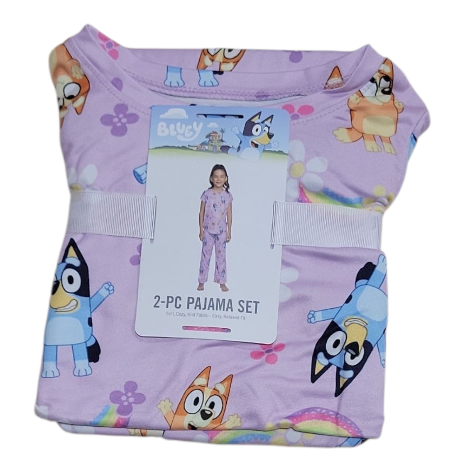 Character Girl's 2-Piece Short Sleeve Top & Jogger Pajama Set - Picture 3 of 9