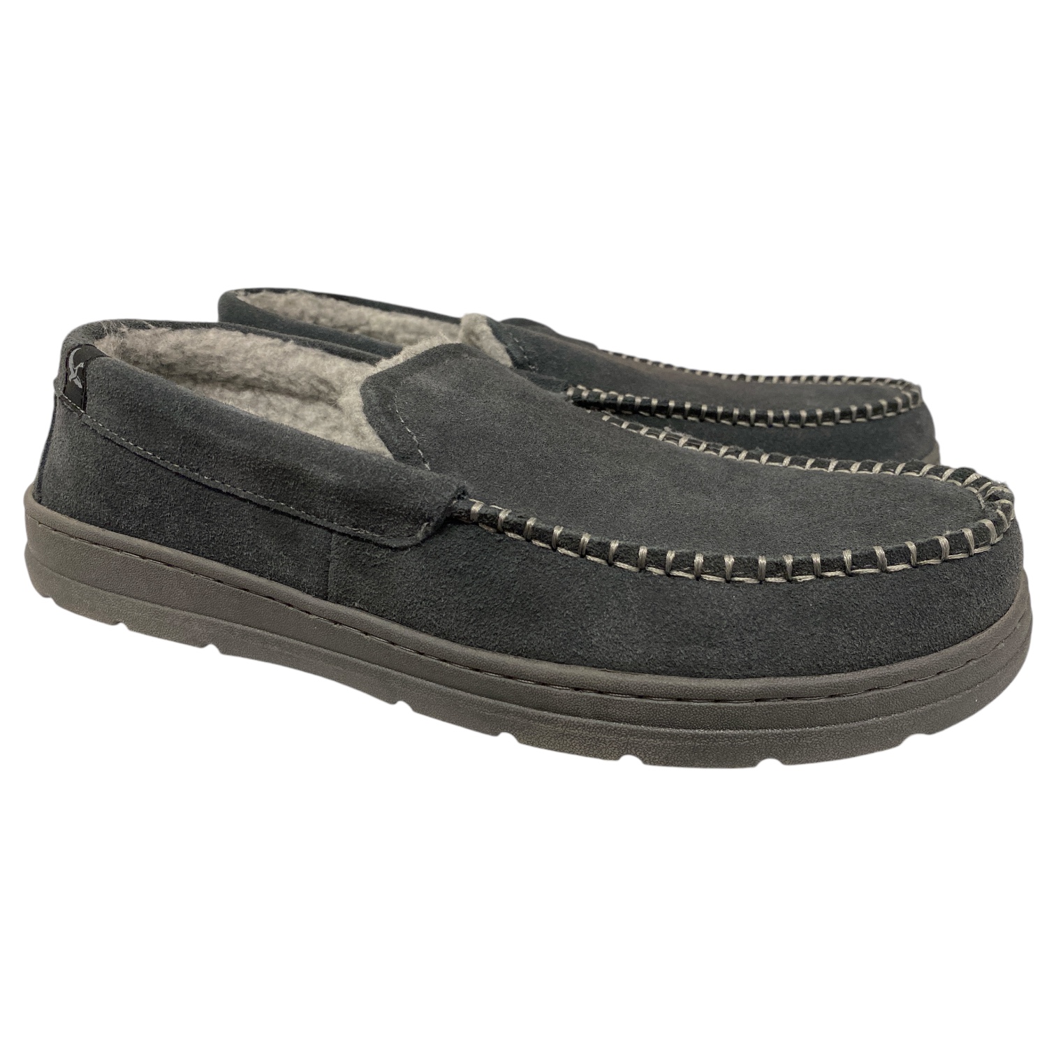 Мужские тапочки из искусственного меха Eddie Bauer Mens Loudon Suede Memory Foam
