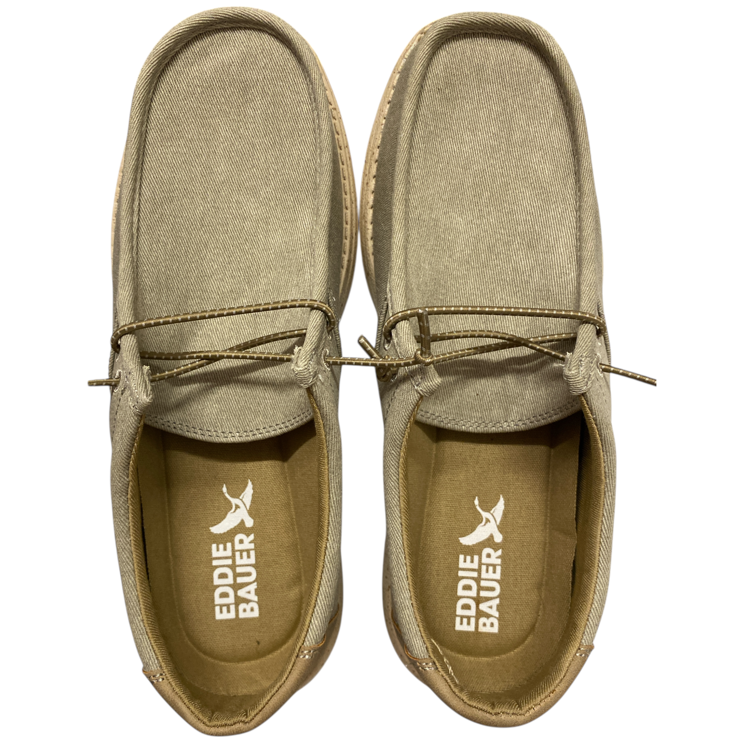 Eddie Bauer Mens Brown Slip-On Loafers Size 8M Rubber Sole Classic Stitching RETAILS $140 EDDIE BAUER EDGAR MENS SUEDE LEATHER BROWN SLIP  main image 2
