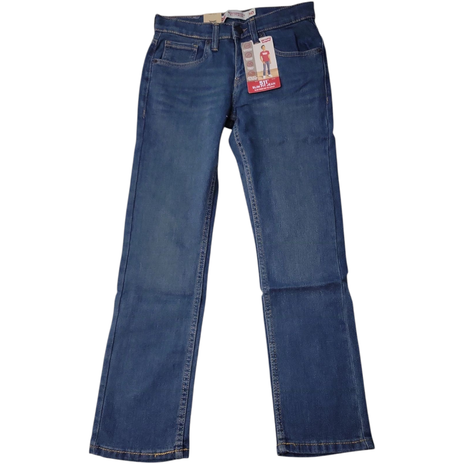Levi's Boys 511 Mid-Rise Comfort Flex Stretch Denim Jeans - Bild 4 von 6